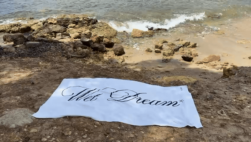 „Wet Dream“ Beach Towel – Limited Merch Collection